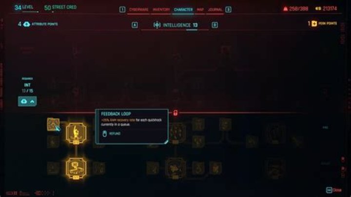 Can you reset perks and stats in Cyberpunk 2077?