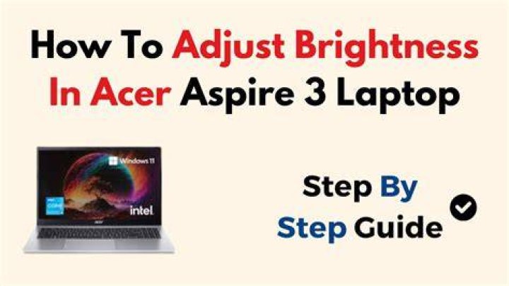 Cannot Adjust Brightness on Acer Aspire 5332