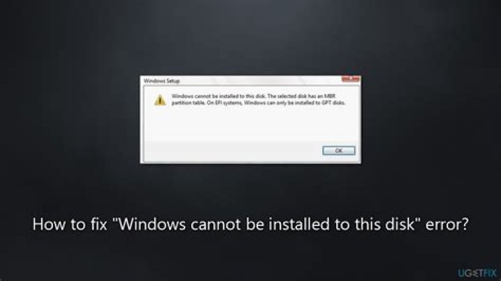 Cannot be installed