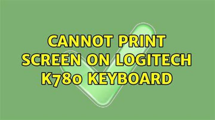 Cannot print screen on Logitech K780 keyboard