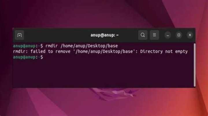 Cannot remove non-empty dir with rm -rf