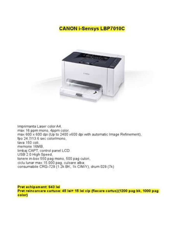 Canon LBP7010C communication error