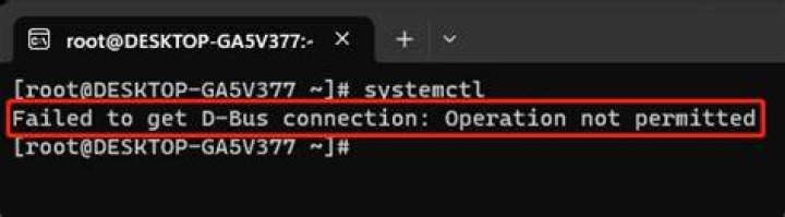 cant start systemd - Failed to get D-Bus connection