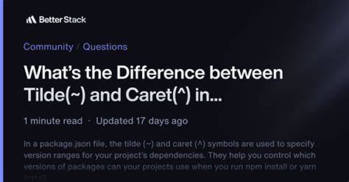 caret and tilde