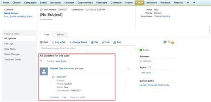 Case comment notification in Salesforce