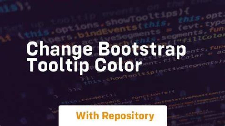 Change Bootstrap tooltip color