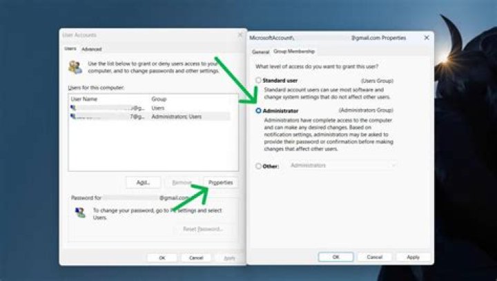 Change user group privileges