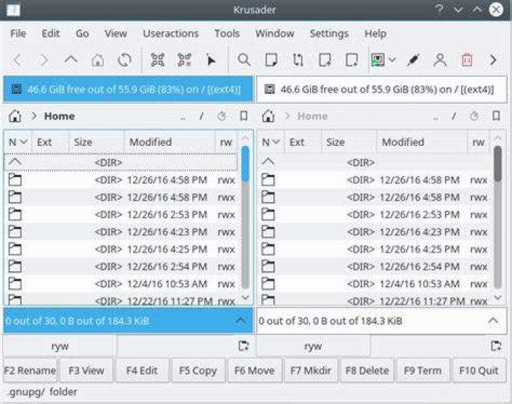 Changing default terminal in Krusader file manager