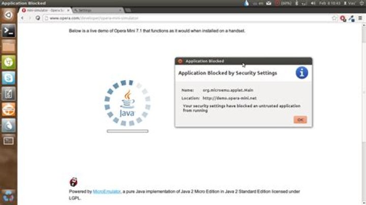 Chrome doesn't allow me to run Opera Mini simulator [duplicate]