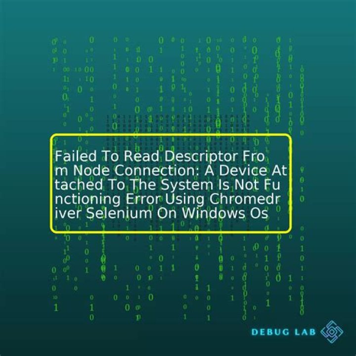 Chrome Driver not functioning preventing use of Selenium