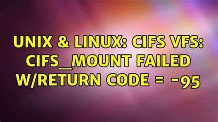 CIFS VFS: cifs_mount failed w/return code = -2 [duplicate]