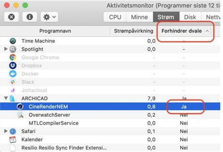 Cinderender NEM prevents computer from going to sleep when not rendering