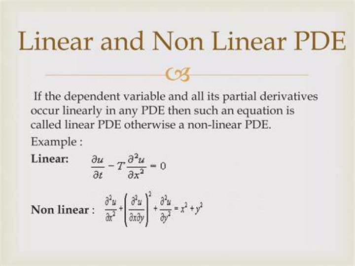 Classification of PDE into linear/nonlinear