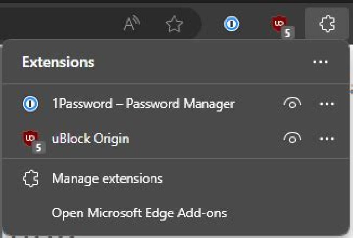 Clicking uBlock Origin extension on site that produces popups with popup button selected