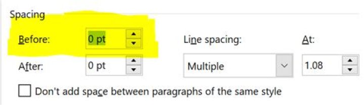 Columns not aligned in MS Word