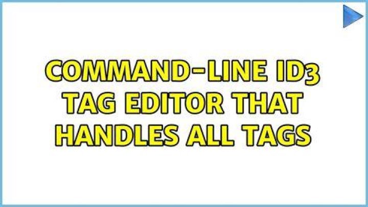 Command-line ID3 tag editor that handles all tags