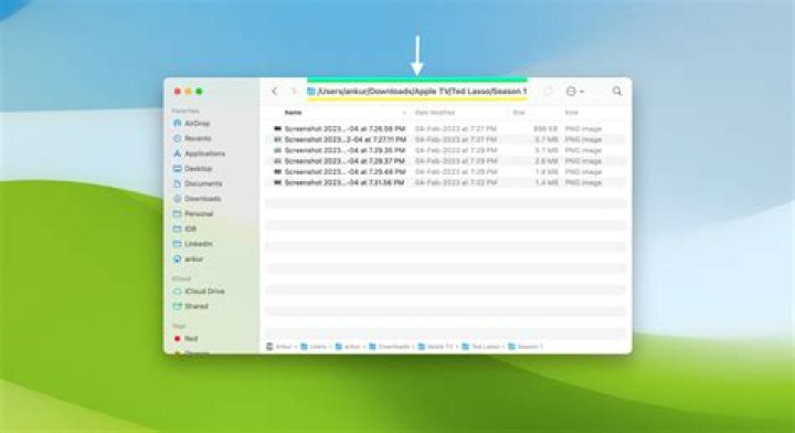 Command+Clicking Finder title bar