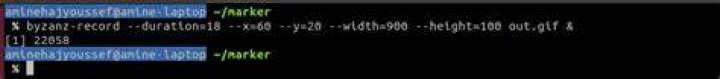 commandline marker