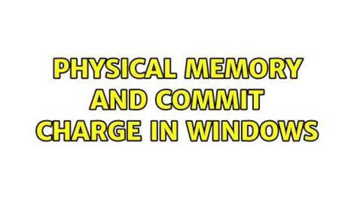 Commit charge memory not reaching its full potential