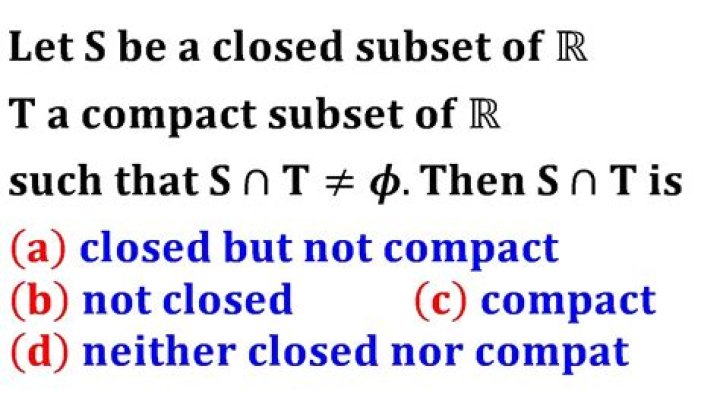 Compact sets are closed?