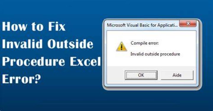 compile error: invalid outside procedure