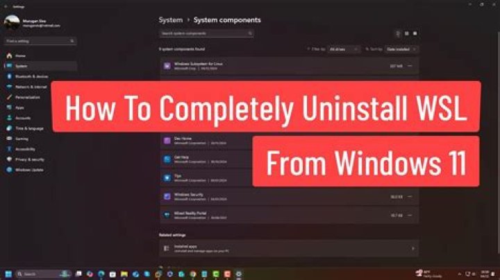 Completely reinstall WSL