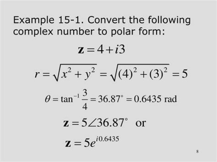Complex Numbers - Converting to Polar form