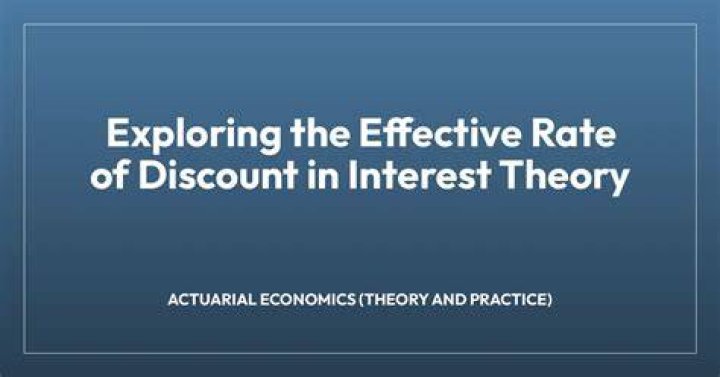 Confused about Effective Rate of Discount- Theory of Interest