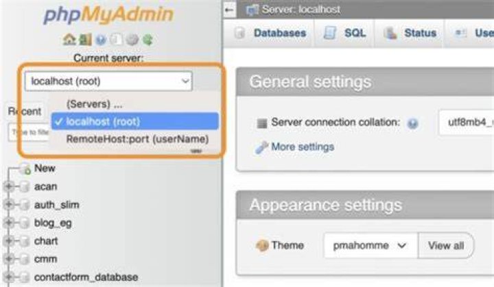 Connecting phpmyadmin to separate MySQL server