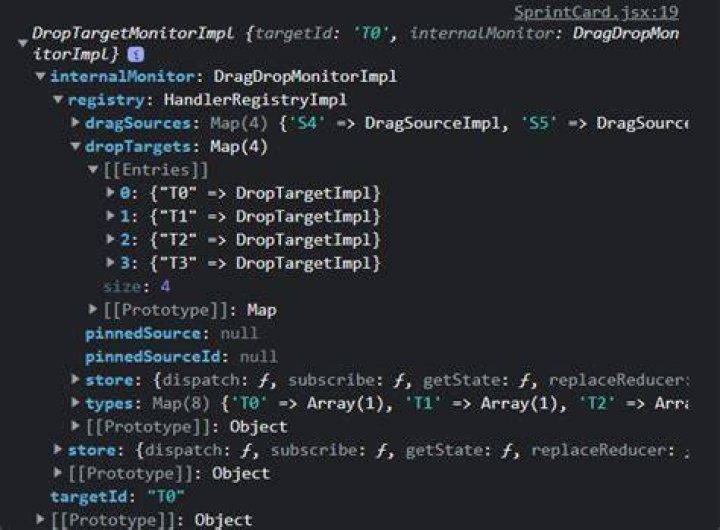 console result of internalMonitor object