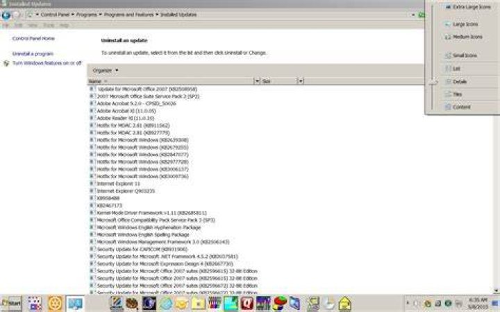 Control Panel > Programs > Programs and Features