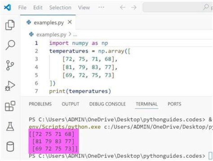 Convert an image to 2D array in python