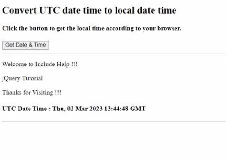 Convert UTC Epoch to local date