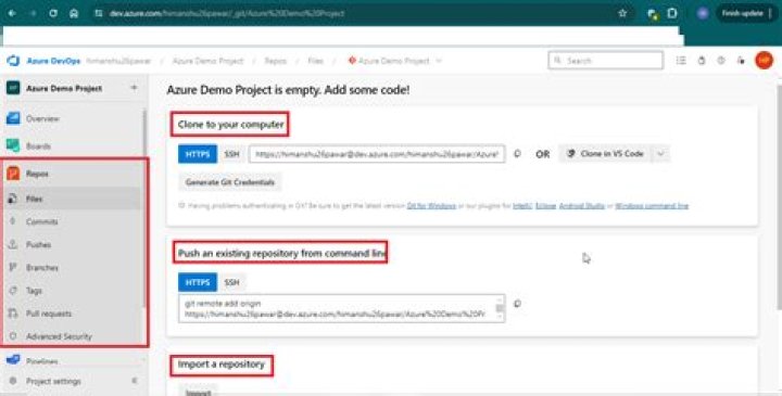 copy files in azure repos and replace in dev linux server both have same path