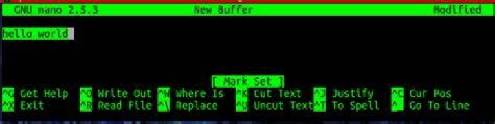 Copy (only copy, not cutting) in Nano?