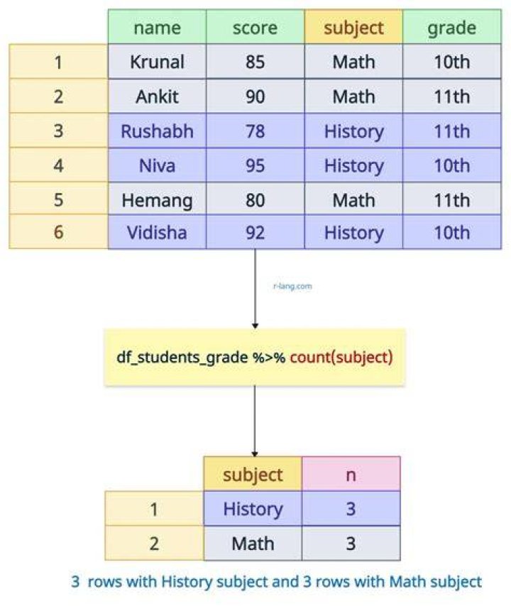 Count number of rows by group using dplyr