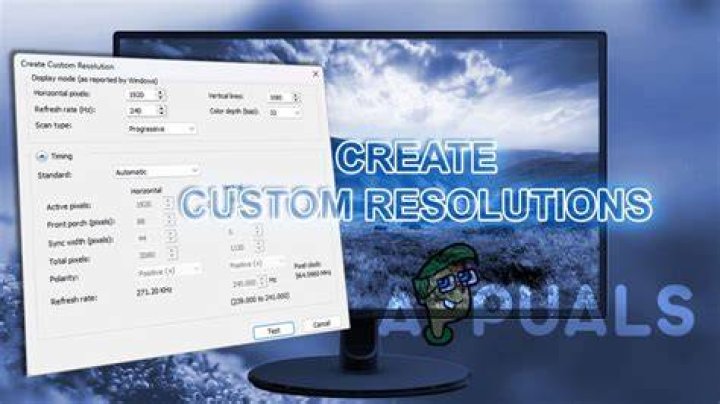 Create a custom resolution on Windows 10