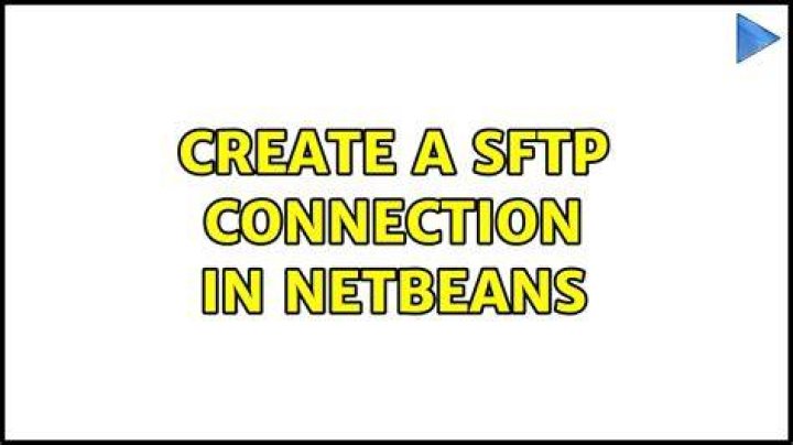 Create a SFTP connection in Netbeans