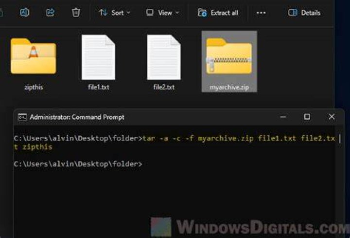 Create a zip archive from multiple directories