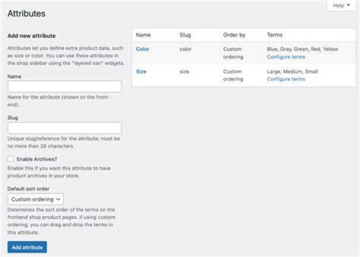 Create new product attribute programmatically in Woocommerce
