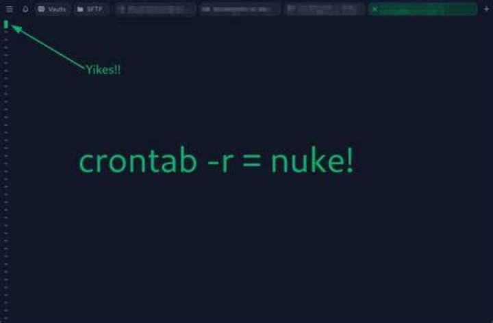 Crontab deleted?