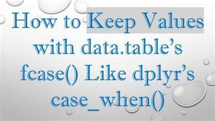 data.table fcase versus dplyr case_when