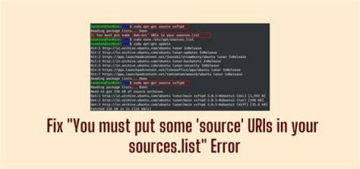 Debian WSL Error : You must put some 'source' URIs in your sources.list [closed]