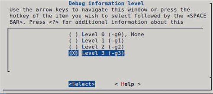 debug level