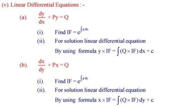 Definition of Linear Differential Equation