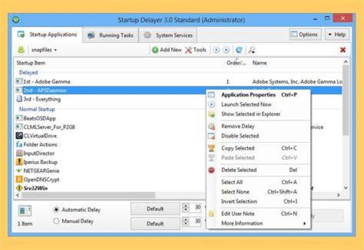 Delay Windows programs launching at boot?