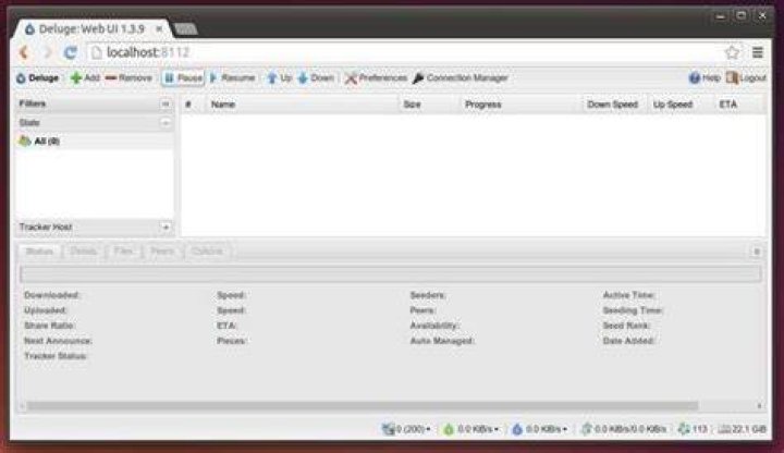 deluge web ui