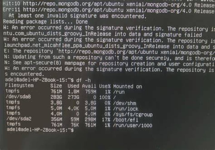 dev sda8 clean + mongodb and groovy problem