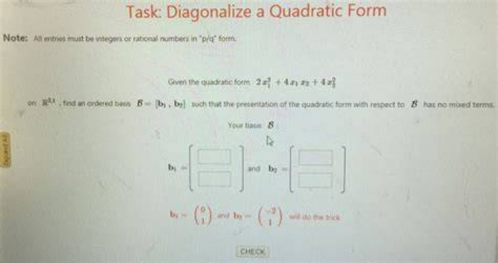 Diagonalizing Quadratic Forms. Linear Algebra