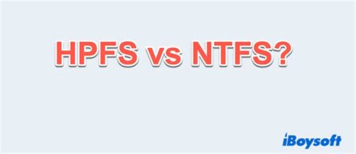 Different file system types in fdisk; no HPFS/NTFS